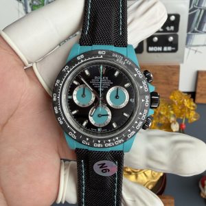 Rolex Daytona DiW Tiffany Blue Celeste CarboQuartz Textile Strap Super Clone N6F