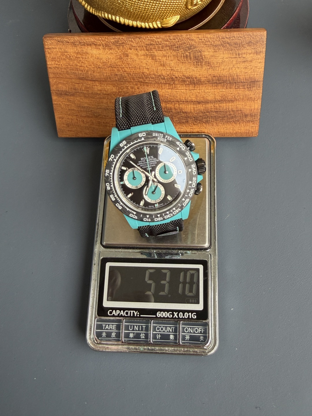 Rolex Daytona DiW Tiffany Blue Celeste CarboQuartz Textile Strap Super Clone N6F - 11