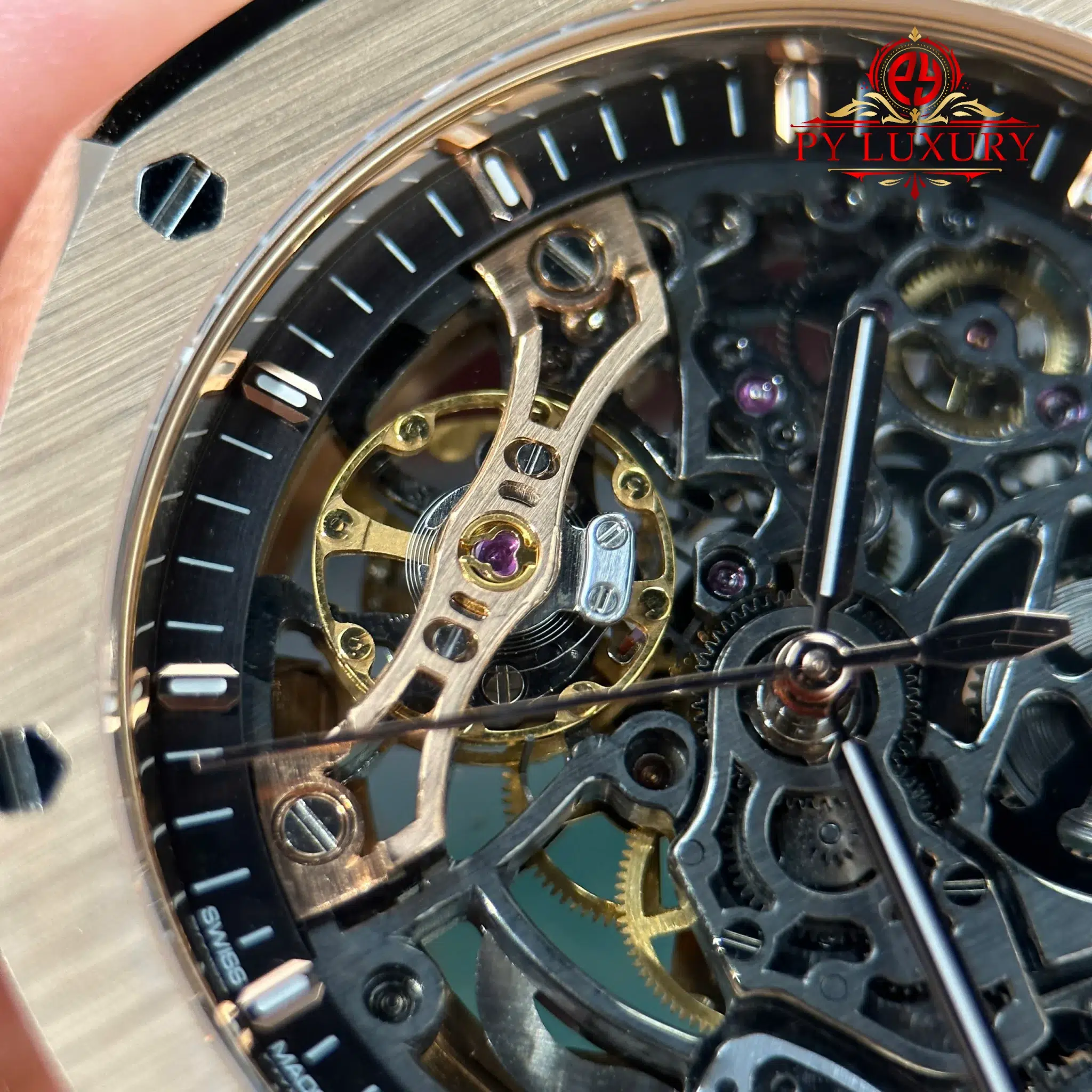 Audemars Piguet Royal Oak 15407OR Double Balance Wheel Openworked Custom Made CNC 18K Solid Rose Gold 41mm - 11