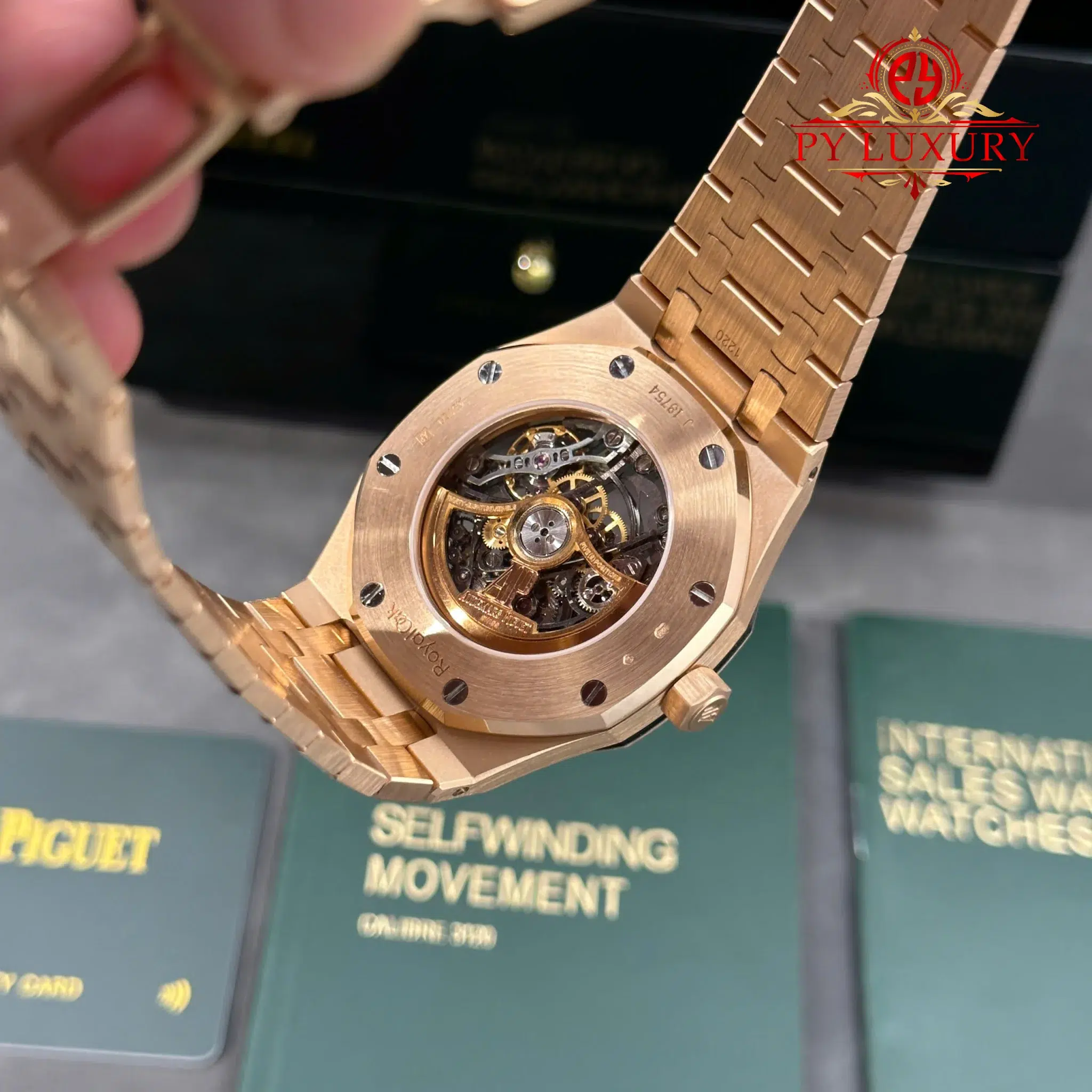 Audemars Piguet Royal Oak 15407OR Double Balance Wheel Openworked Custom Made CNC 18K Solid Rose Gold 41mm - 14