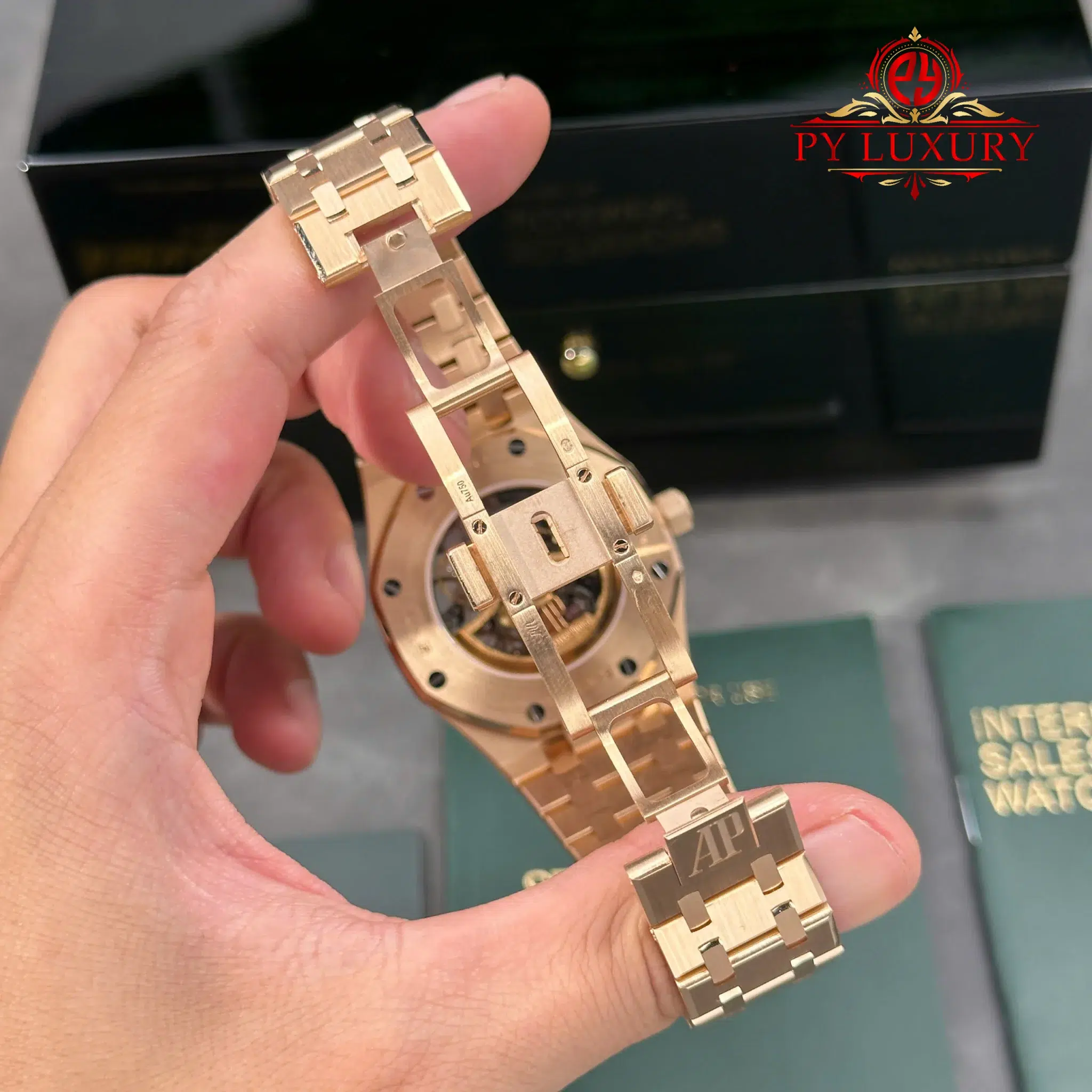 Audemars Piguet Royal Oak 15407OR Double Balance Wheel Openworked Custom Made CNC 18K Solid Rose Gold 41mm - 17
