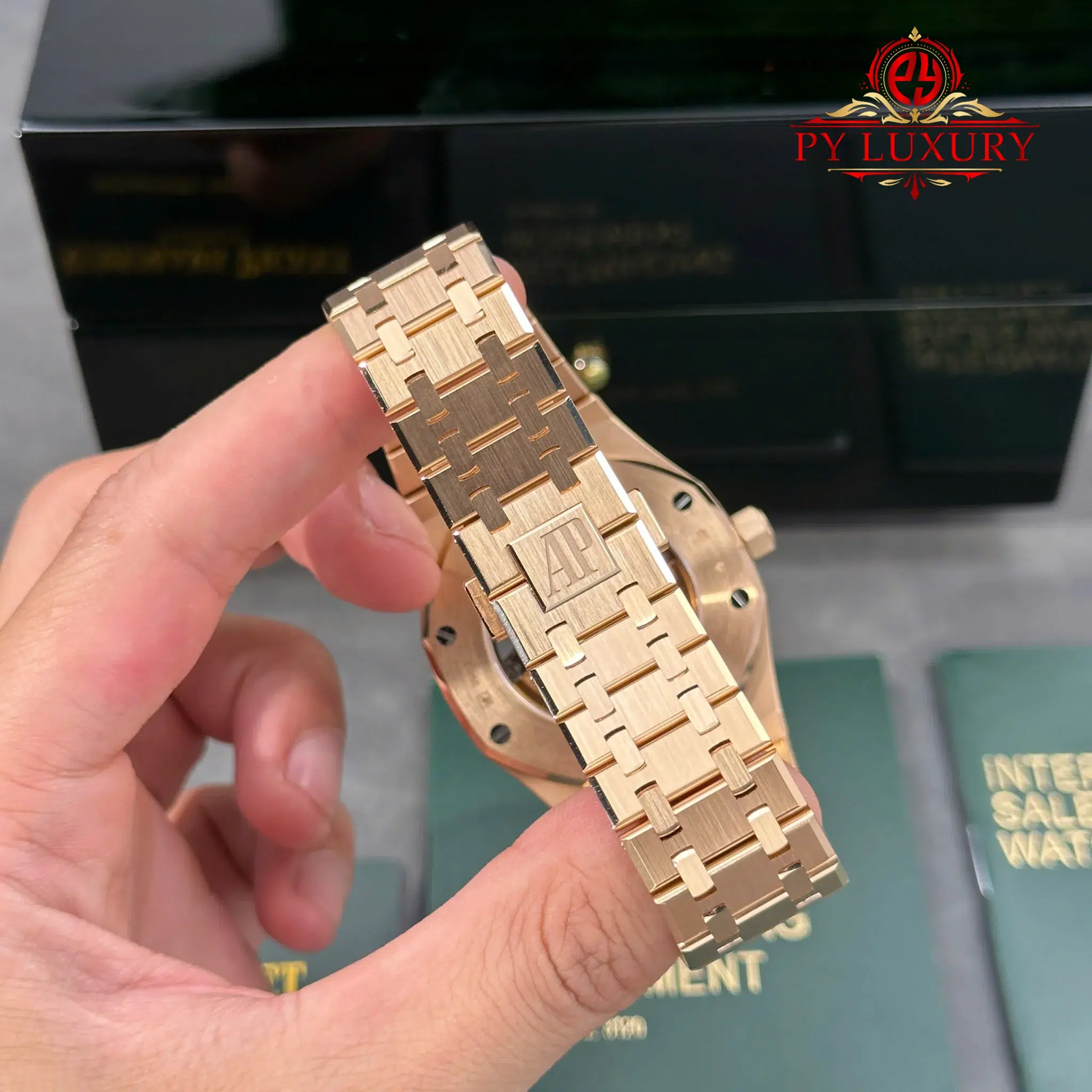Audemars Piguet Royal Oak 15407OR Double Balance Wheel Openworked Custom Made CNC 18K Solid Rose Gold 41mm - 19
