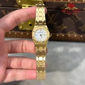 Audemars Piguet Royal Oak 67630BA Mini Yellow Gold Mother of Pearl Dial Quartz Best Replica 23mm