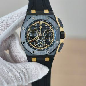 Audemars Piguet Royal Oak Offshore 26420CE Black Ceramic Yellow Gold Black Dial Super Clone DDF 43mm (Free Sprung)