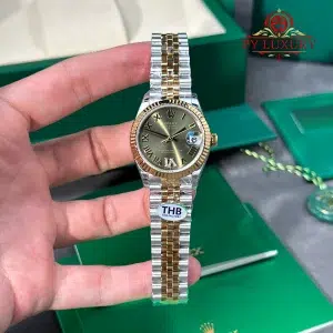 Rolex Datejust 278273-0016 Steel & Yellow Gold Olive Green VI Diamond Dial Jubilee Bracelet Best Replica THB 31mm