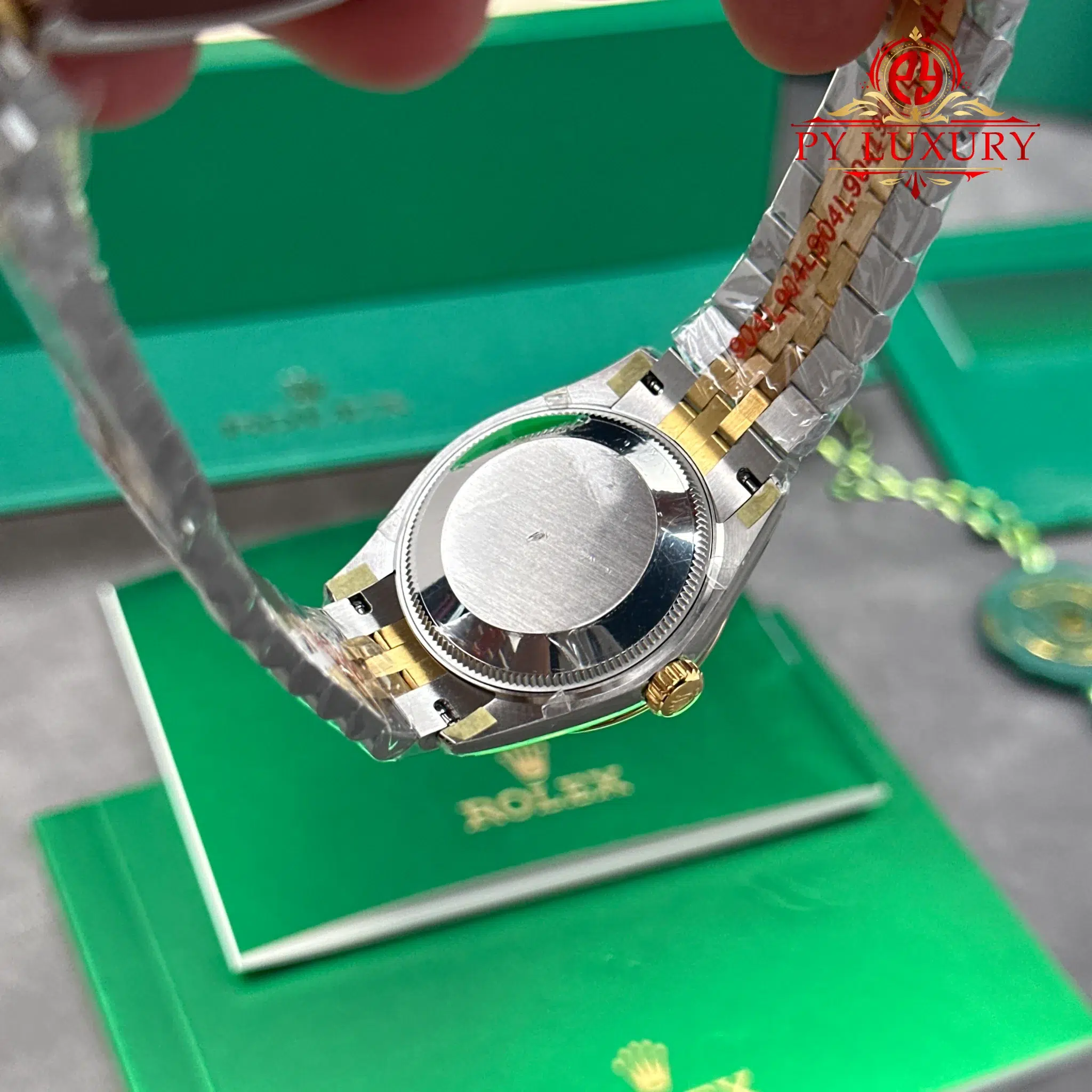 Rolex Datejust 278273-0016 Steel Yellow Gold Olive Green VI Diamond Dial Jubilee Bracelet - 10
