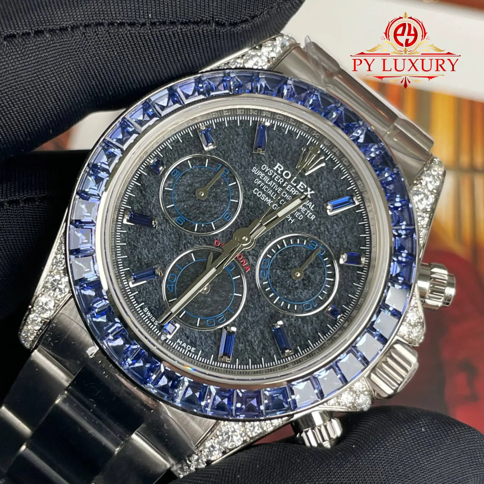 Rolex Daytona 126599TSA Stone Dial Blue Sapphire Bezel Super Clone Gained Weight 215g Top Quality - 3