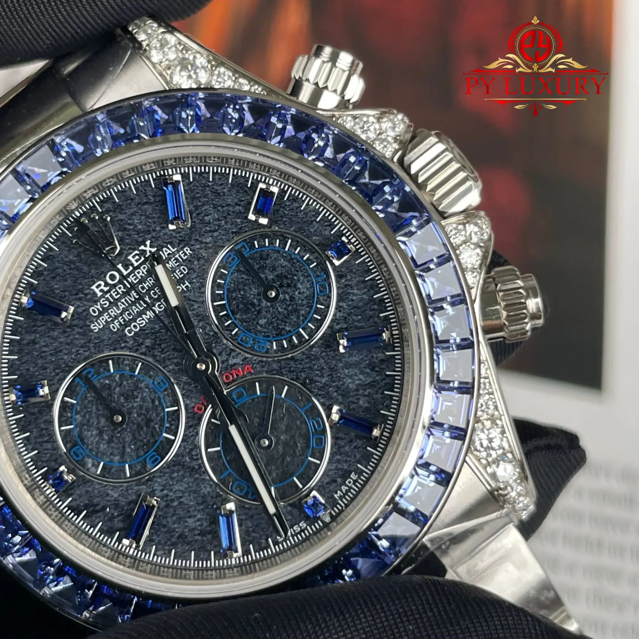 Rolex Daytona 126599TSA Stone Dial Blue Sapphire Bezel Super Clone Gained Weight 215g Top Quality - 5
