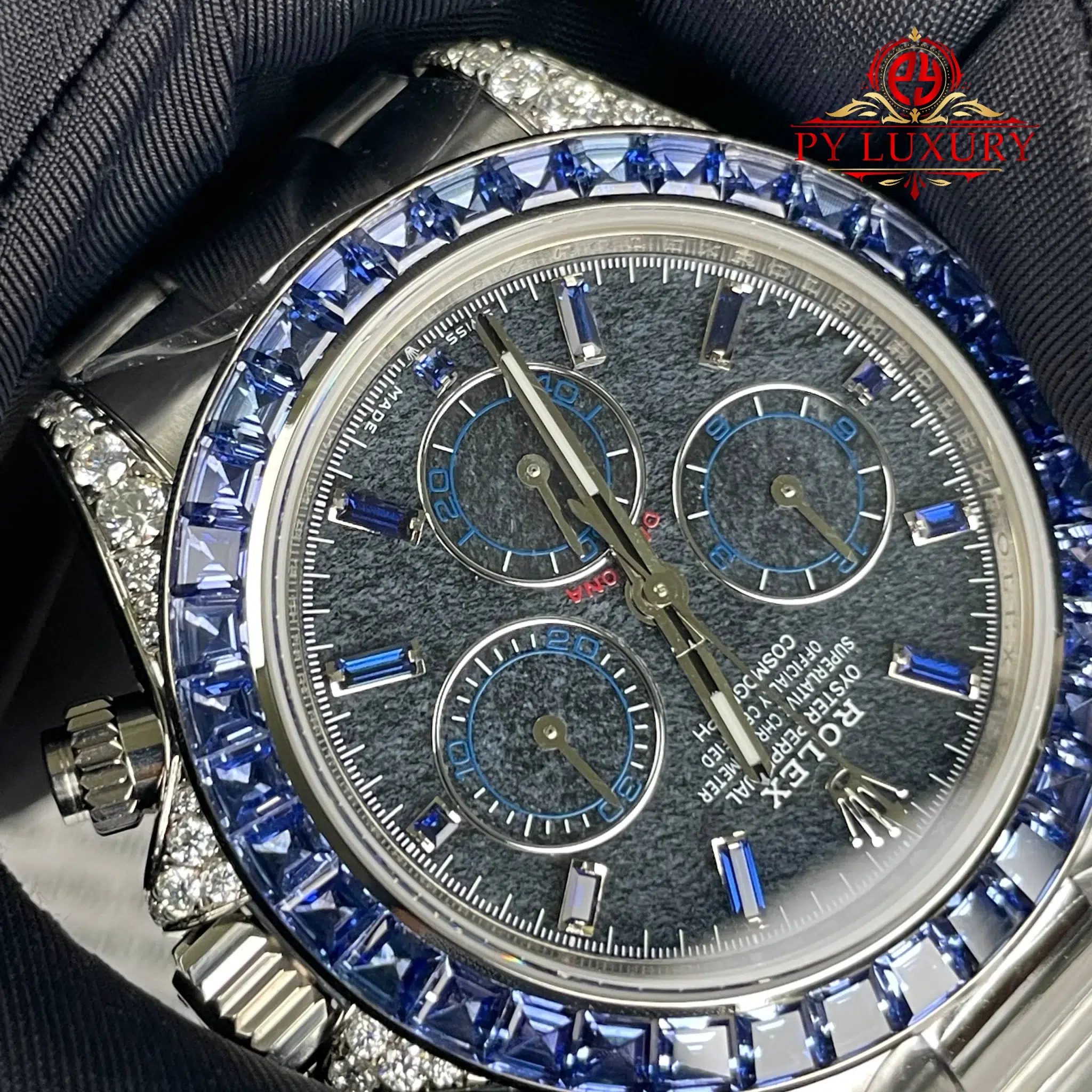 Rolex Daytona 126599TSA Stone Dial Blue Sapphire Bezel Super Clone Gained Weight 215g Top Quality - 6
