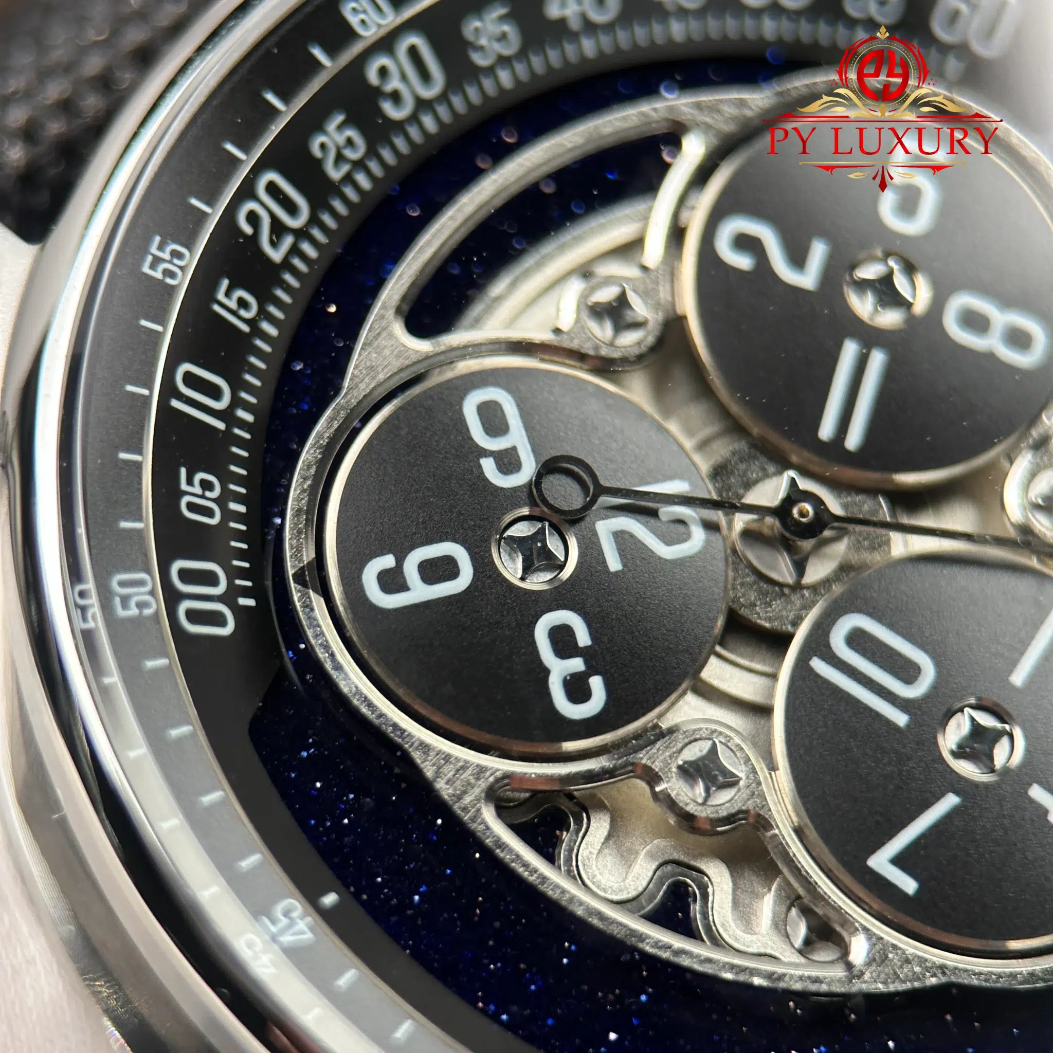 Audemars Piguet Code 11.59 Selfwinding Starwheel 15212NB Blue Aventurine Dial Fabric Strap - 10