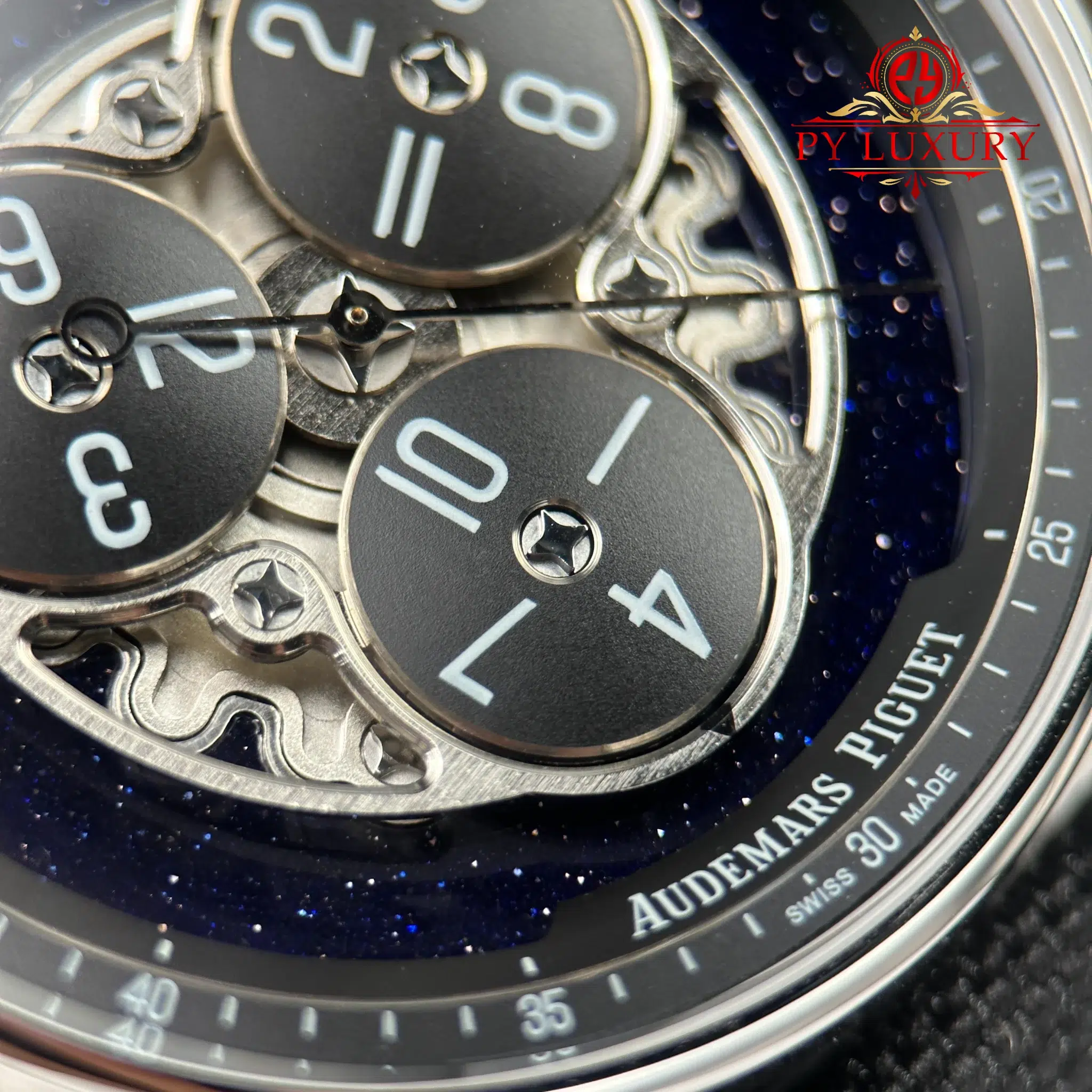 Audemars Piguet Code 11.59 Selfwinding Starwheel 15212NB Blue Aventurine Dial Fabric Strap - 9