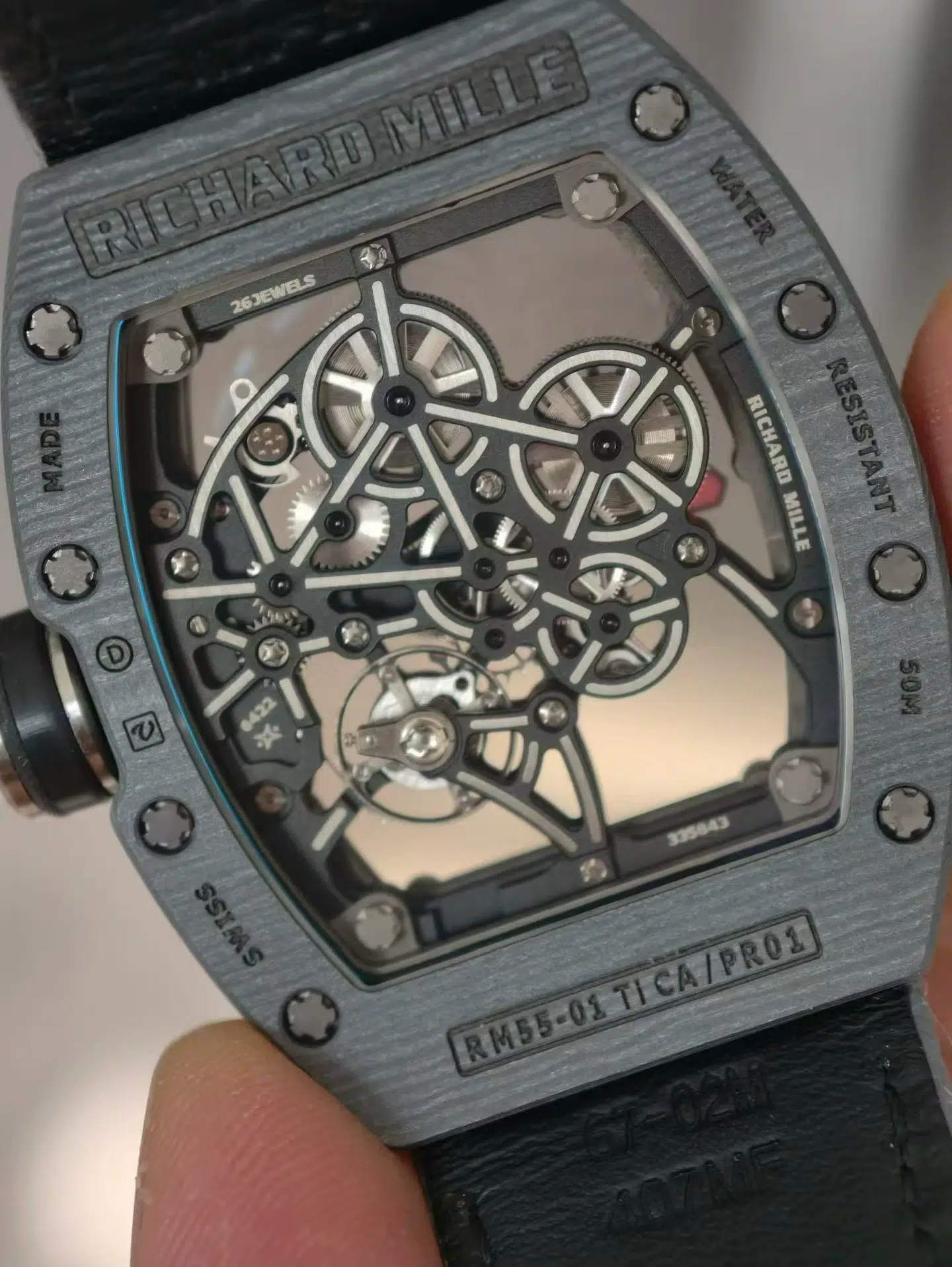 Richard Mille RM55-01 Bubba Watson Grey Quartz TPT Super Clone Custom Made Exclusive Quality - 5
