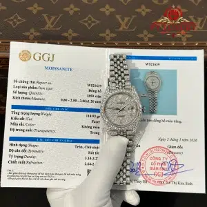 Rolex Datejust 41 Baguette Diamond Dial Iced Out Moisssanite Jubilee Bracelet Super Clone 41mm